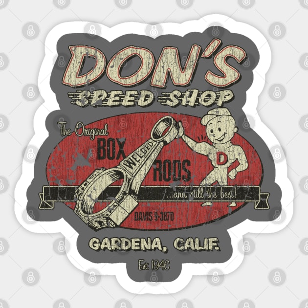 Don's Speed Shop Sticker by JCD666